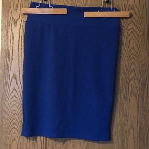 LuLaRoe Cobalt Blue Cassie Pencil Skirt